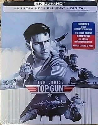 Top Gun (4K Ultra HD + Blu-ray) Limited Edition UHD Steelbook New Free Shipping - Image 1 of 2