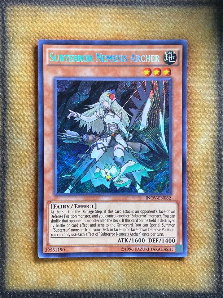 Yugioh Subterror Nemesis Archer INOV-EN082 Secret Rare NM - Image 1 of 1