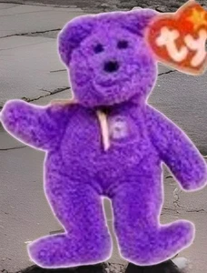 Peluche Happy Meal Grimace Bear #12 ty Beanie Babies McDonalds giocattolo sigillato viola - Foto 1 di 3