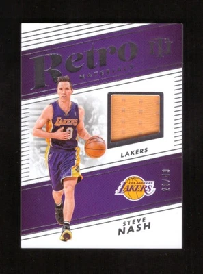 2024-25 Panini National Treasures Steve Nash Retro Materials Jersey 28/49 - Image 1 of 2
