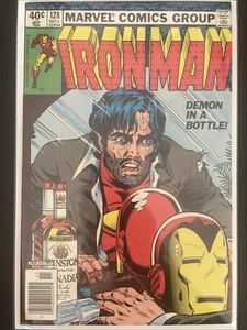 Iron Man #128 (Marvel) Demon In A Bottle Newsstand - Picture 1 of 7
