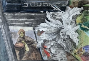 Symbolic Composition – Leaf, Portrait & Texture – Art by Dorothy Laz - Picture 1 of 8