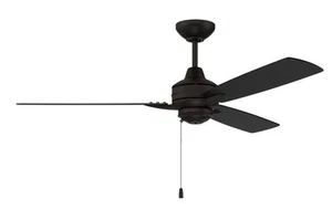 Flat Black 52"Ceiling Fan from the Moto Indoor Outdoor Collection - Picture 1 of 1