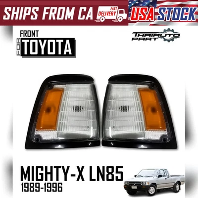 89 90 91 92 93 Toyota Hilux Mk3 Ln Rn Yn 2x2 lámpara de luz lateral esquina negra L+R Foto 1 de 4