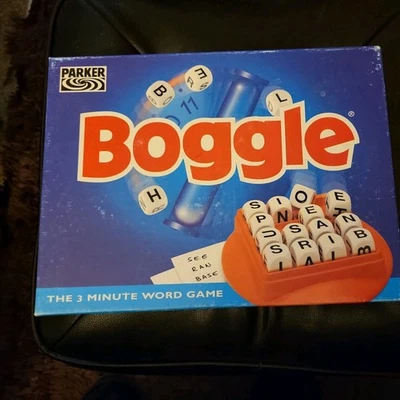 Vintage Boggle The Three Minute Word game  Parker Age 8 - Adult 1+ Players - Image 1 of 3