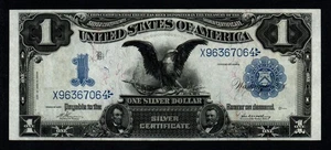 1899 $1 LARGE Size BETTER DATE BELOW XF+/AU BLACK EAGLE Silver Certificate! - Picture 1 of 2