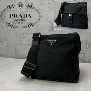Borsa a tracolla PRADA Prada Saffiano VA0270 nera buone condizioni dal Giappone - Foto 1 di 12
