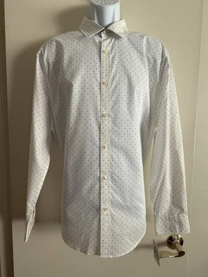 Axist Classic Fit Stretch Men’s Long Sleeve Dress Shirt ~ Bright White (size: L) - Image 1 of 4