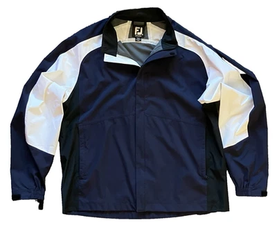 Footjoy DryJoys Hydrolite Rain Jacket Mens 2XL Golf Full Zip Waterproof Seams - Image 1 of 4
