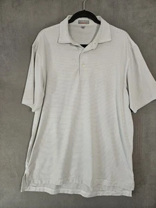 Peter Millar Herren Medium Sommer Komfort Golf Poloshirt Schwarz Gestreift Stretch  - Bild 1 von 7