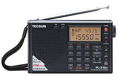 TECSUN Shortwave/AM/FM DSP processing BCL radio PL-310ET Black [NEW] TI - Image 1 of 4