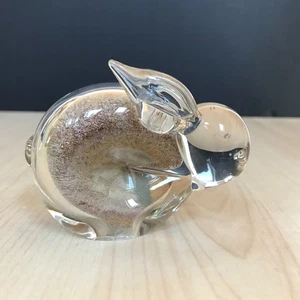 Alum Bay Sand Glass Rabbit Ornament Paperweight Isle of Wight Vintage 8.5cm Long - Picture 1 of 12