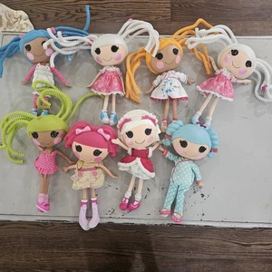 Lote de 8 muñecas Lalaloopsy tamaño completo estado de juego ver fotos ¿repintado? - Imagen 1 de 14