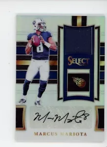 2017 PANINI SELECT MARCUS MARIOTA AUFNÄHER AUTO 1/5 - Bild 1 von 2