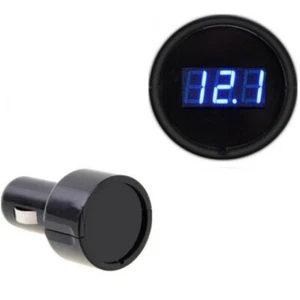 Voltmetro LCD presa accendisigari 12-24V - Display blu - tuning - Foto 1 di 1