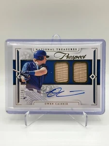 2024 Panini National Treasures Owen Caissie Prospect Dual Bat Relic Auto 21/49 - Picture 1 of 2