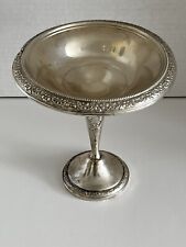 Amston STERLING Silver COMPOTE Floral Re Enforced 725