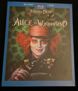 Disney Alice in Wonderland Blu Ray DVD JOHNNY DEPP Sealed Free Ship - Picture 1 of 3