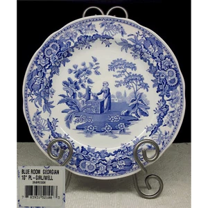Spode Blue Room Georgian Girl At Well Speiseteller New Old Stock - Bild 1 von 4
