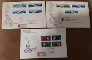 Hungary 1960s Yugoslavia, 3 covers, FDC, motifs bridge bridges ship boat - Picture 1 of 2