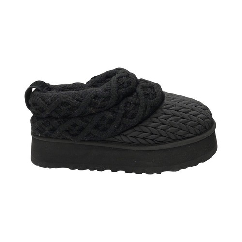 UGG Ciabatte donna Tazz Villa in maglia nere con plateau 1158330