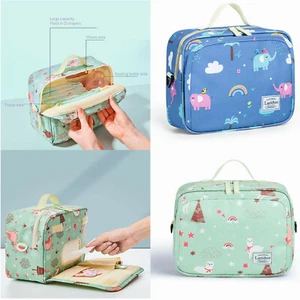 Portable Baby Wet Nappy Bags Cartoon Infant Storage Diaper Handbags Waterproof - Picture 1 of 13