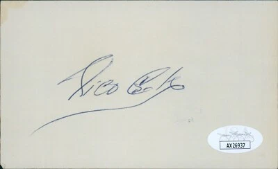Rico Carty Atlanta Braves Signed 3x5 Index Card JSA Authenticated - Image 1 of 2