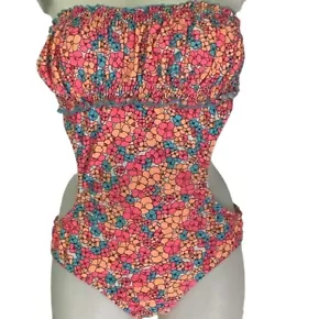 Costume da bagno donna VM pezzo unico floreale taglio grande stile away costume da bagno - Foto 1 di 7