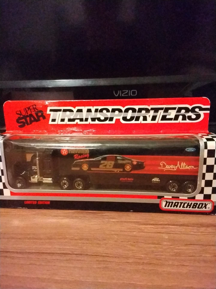 Matchbox Limited Edition Davey Allison's #28 Texaco Transporters Unopened  - Image 1 of 1