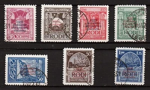 Italia-Colonie 1931 Egeo Congresso Eucaristico completa usata Sassone S.6. - Foto 1 di 1