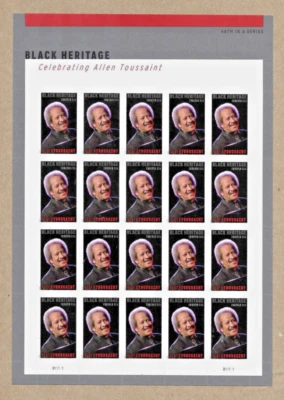 ALLEN TOUSSAINT 2025 US #5957 CELEBRATING BLACK HERITAGE NIP FOREVER STAMP SHEET - Image 1 of 4