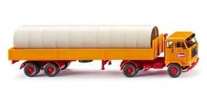 Wiking 051501 HO Gauge Aluminium flat-bed lorry (Volvo F88) "Bölling" - Picture 1 of 2