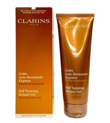 Gel instantáneo autobronceador Clarins (125 ml / 4,5 oz) NUEVO Foto 1 de 3
