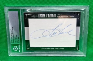 2012 LEAF CUT SIGNATURE TOM TRESH AUTO HISTORY OF BASEBALL BECKETT YANKEES - Picture 1 of 1