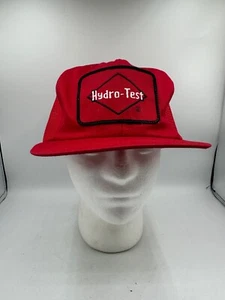 Cappello Vintage Hydro-Test K-Brand Maglia Trucker Snapback Cap Patch Made in USA Rosso - Foto 1 di 9