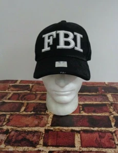 FBI Washington DC Gorra Sombrero Negro Talla Única Ley Oficina Federal de Investigaciones NUEVO - Imagen 1 de 5