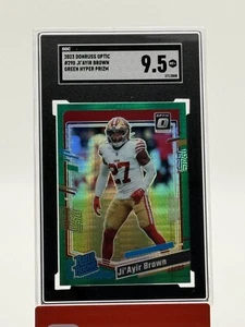 2023 Panini Donruss Optic Ji'Ayir Brown #290 Green Hyper Rated Rookie SGC 9.5 RC - Bild 1 von 2