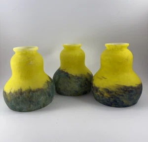 Trio of Vintage 1920's Schneider Art Deco French Shades - Picture 1 of 7