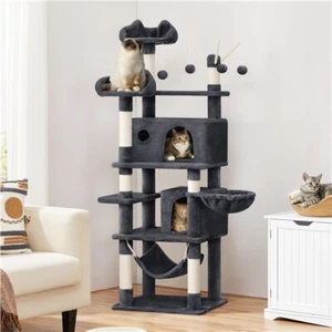 67″ H Cat Tree Multi-Level Cat Tower Cat Condos Activity Center Scratching Posts - Picture 1 of 11