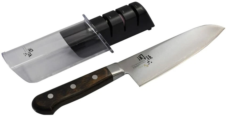 KAI knife set Santoku 6.5in 165mm Diamond ceramic Sharpener AE5151 AP0308 AOFUJI - Image 1 of 4
