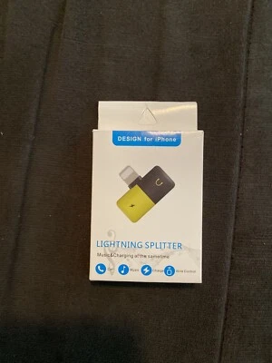 I Phone Dongle Pill Lightning Splitter Yellow And Black Will Not Work With Case - Image 1 of 3