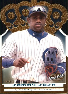 1999 Pacific Gold Crown Die Cuts Chicago Cubs Baseball Card #23 Sammy Sosa