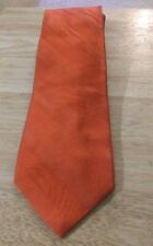 Men's Stefano Conti Red Orange 100% Silk Tie Necktie