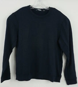 Michael Bastian Men's XL Dark Blue Heather Terry Knit Lightweight Crew Sweater - Picture 1 of 7