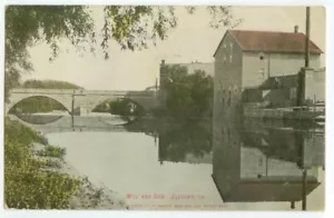Molino y presa Elkader Iowa 1908 - Imagen 1 de 2