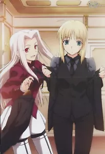 póster promocional Fate stay night Zero Oniichan no Koto Nanka Zenzen anime Saber Nao - Imagen 1 de 2