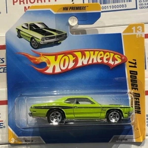 2009 HOT WHEELS '71 DODGE DEMON, GREEN, #13/42 HW PREMIERE, SHORT CARD, RARE - Picture 1 of 6