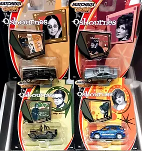 2002 Matchbox Collectibles The Osbournes 4 Car Set-Ozzy’s Limo, Mercedes, Jeep - Picture 1 of 14