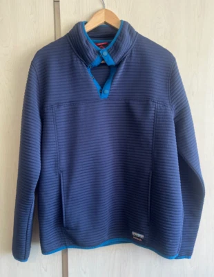 Gerry Jacket Men's Size XL Blue Quilted Button Polyester Pullover 1/4 Button - Image 1 of 4