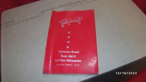 Triplett Modell 666-R Instruction Manual - Picture 1 of 3
